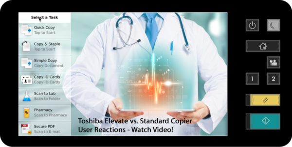 Elevate, Screen, Healthcare, Toshiba, Johnnie's Office Systems
